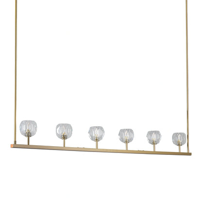 Boule Du Cristal Glass Linear Chandelier
