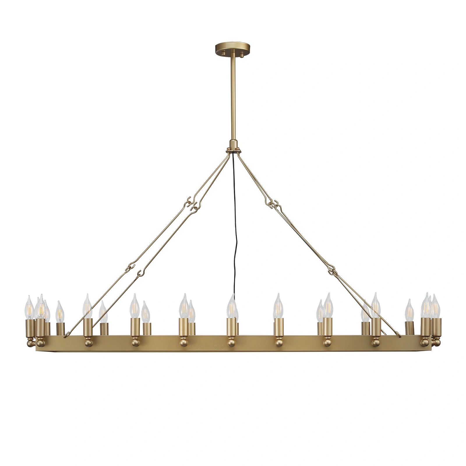 AuraFrame Rectangular Outdoor Chandelier