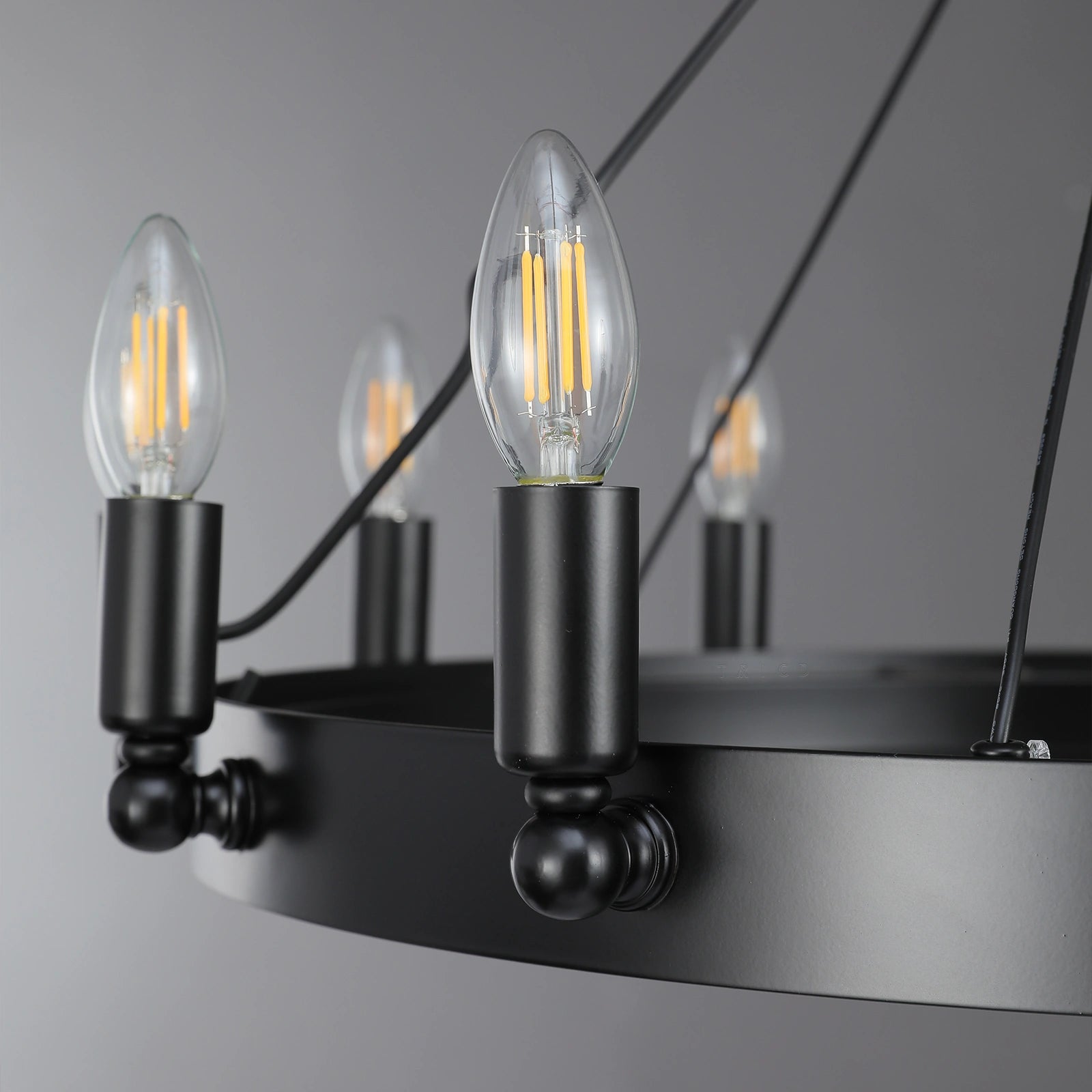 Camilio Vintage Candelabra Round Chandelier