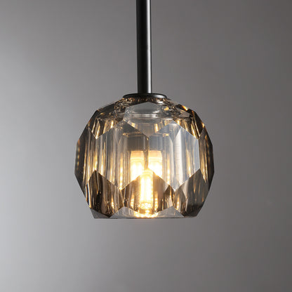 Boule Du Cristal Glass Pendant 5"D