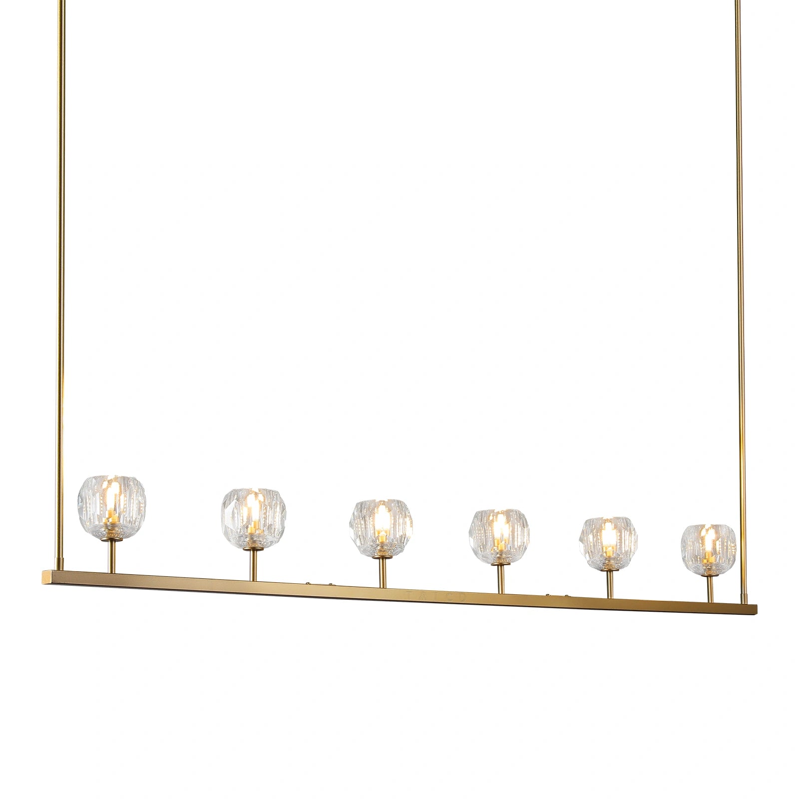 Boule Du Cristal Glass Linear Chandelier