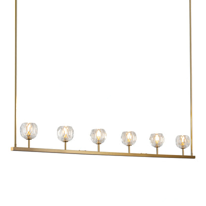 Boule Du Cristal Glass Linear Chandelier