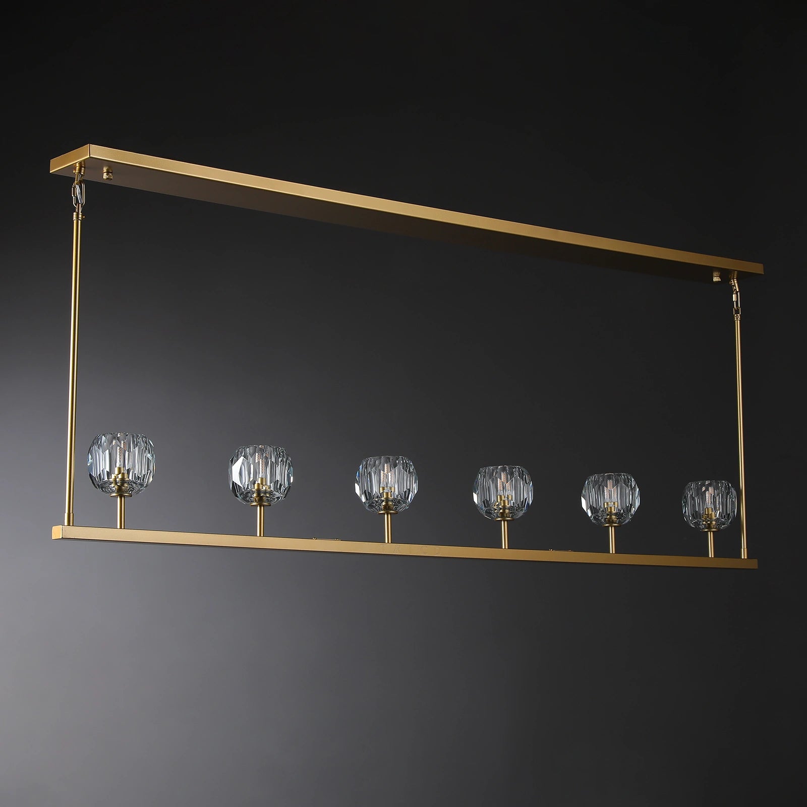 Boule Du Cristal Glass Linear Chandelier