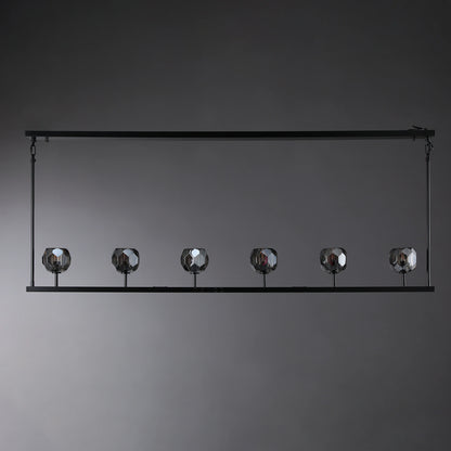 Boule Du Cristal Glass Linear Chandelier