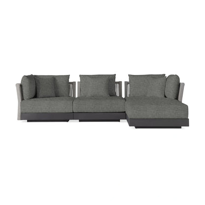 Nacos Outdoor Four-Piece Sectional with Ottoman