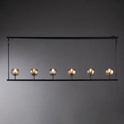 Boule Du Cristal Glass Linear Chandelier