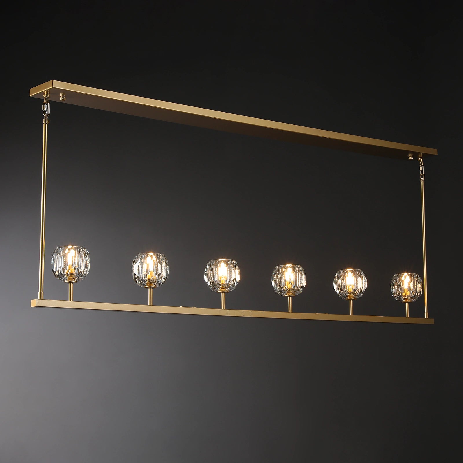 Boule Du Cristal Glass Linear Chandelier