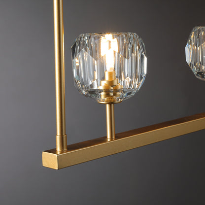 Boule Du Cristal Glass Linear Chandelier