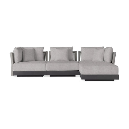 Nacos Outdoor Four-Piece Sectional with Ottoman