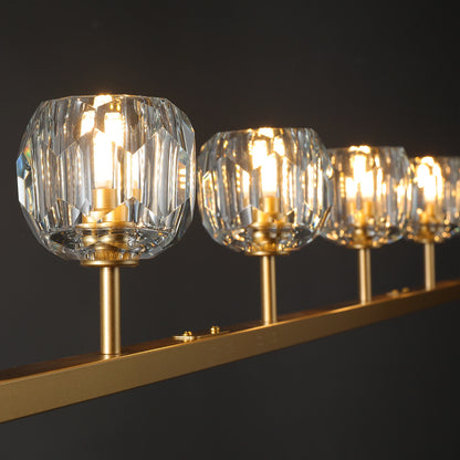 Boule Du Cristal Glass Linear Chandelier