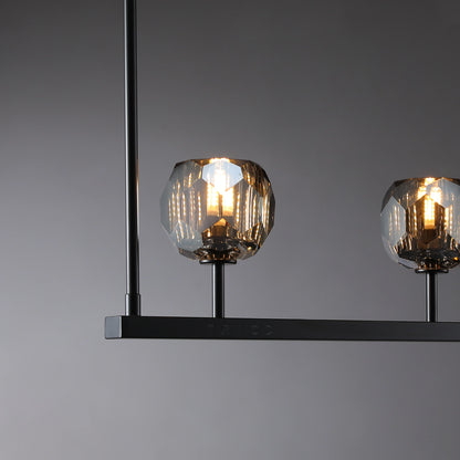 Boule Du Cristal Glass Linear Chandelier