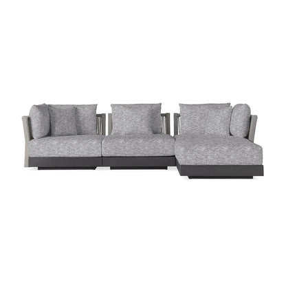 Nacos Outdoor Four-Piece Sectional with Ottoman