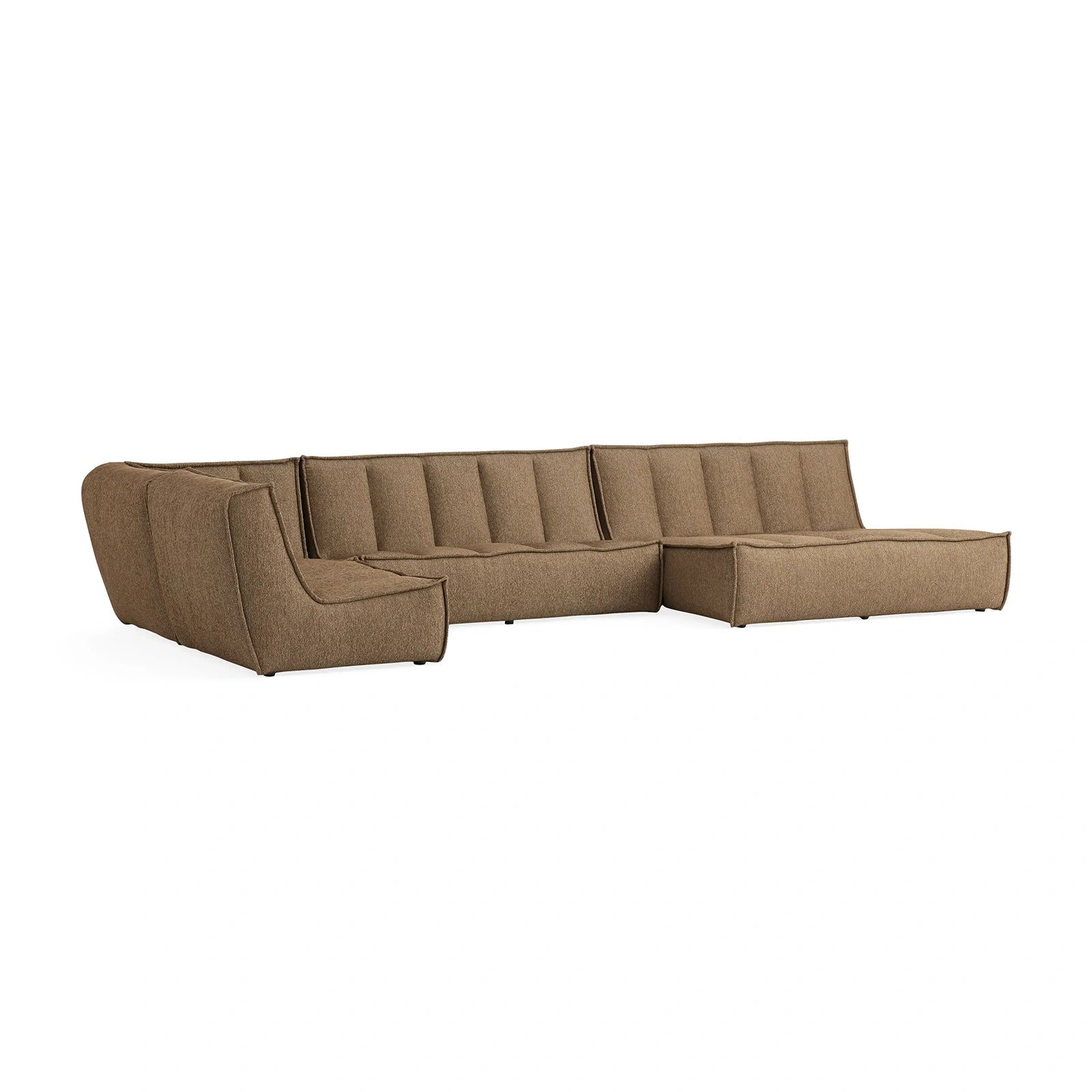 Perto Outdoor Four-Piece Large Chaise Sectional