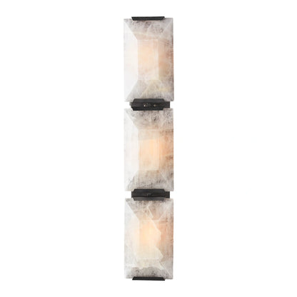 Carlow Calcite Triple Sconce