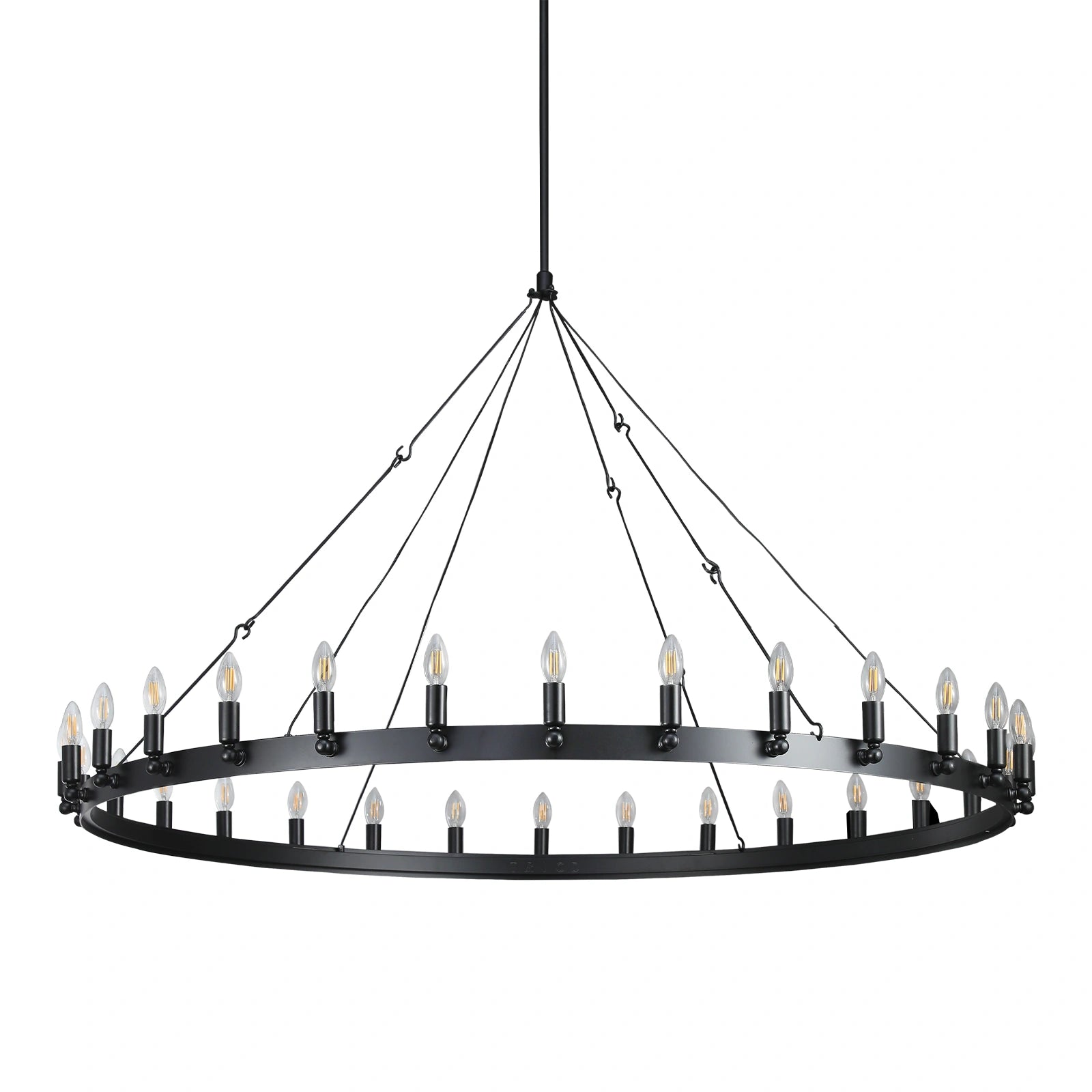 Camilio Vintage Candelabra Round Chandelier