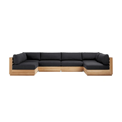 Bay Harbour Outdoor Teak Six-Piece Sectional