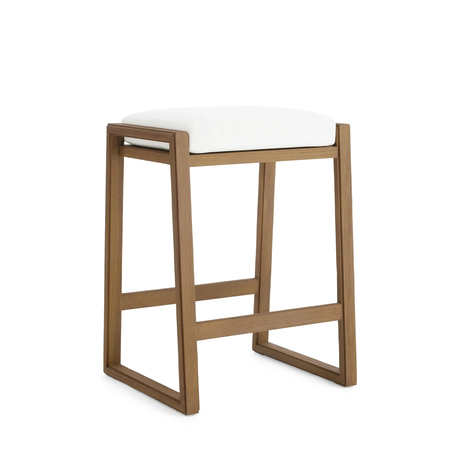Canion Outdoor Teak Backless Barstool
