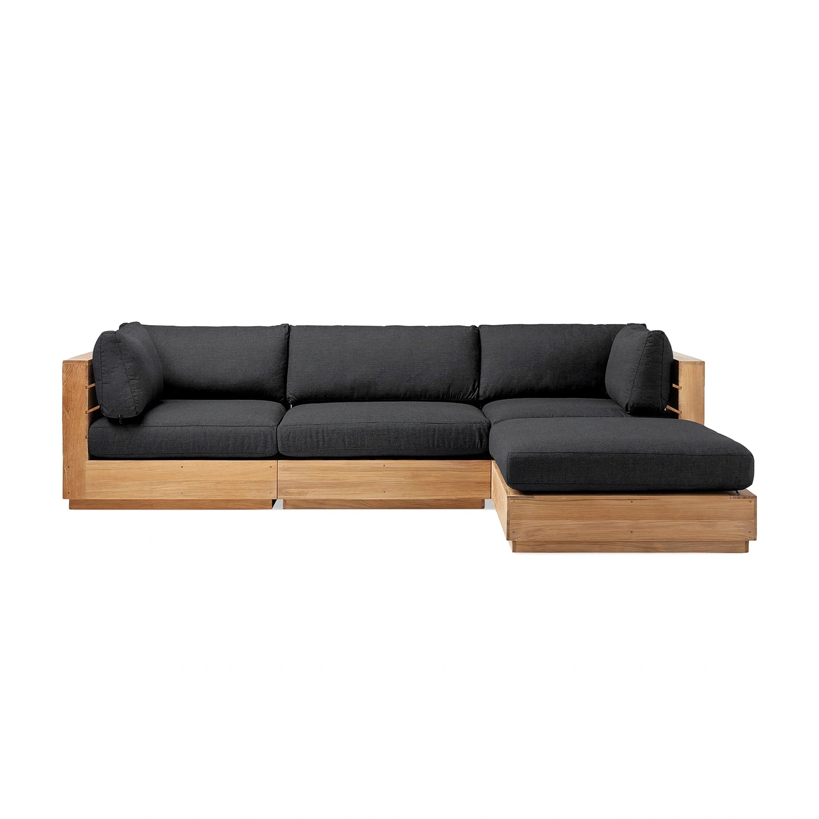 Bay Harbour Outdoor Teak Four-Piece Sectional
