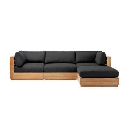 Bay Harbour Outdoor Teak Four-Piece Sectional