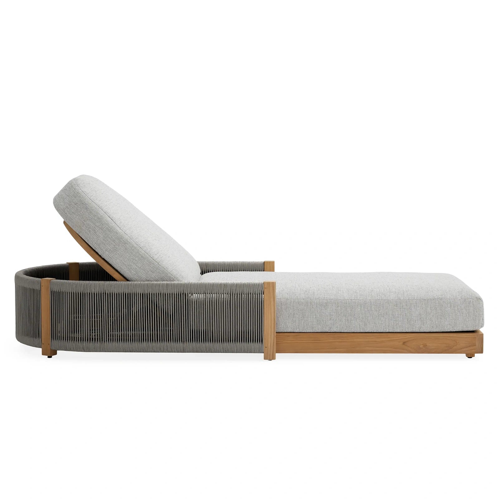 Nawport Outdoor Chaise in Shardai Zinc