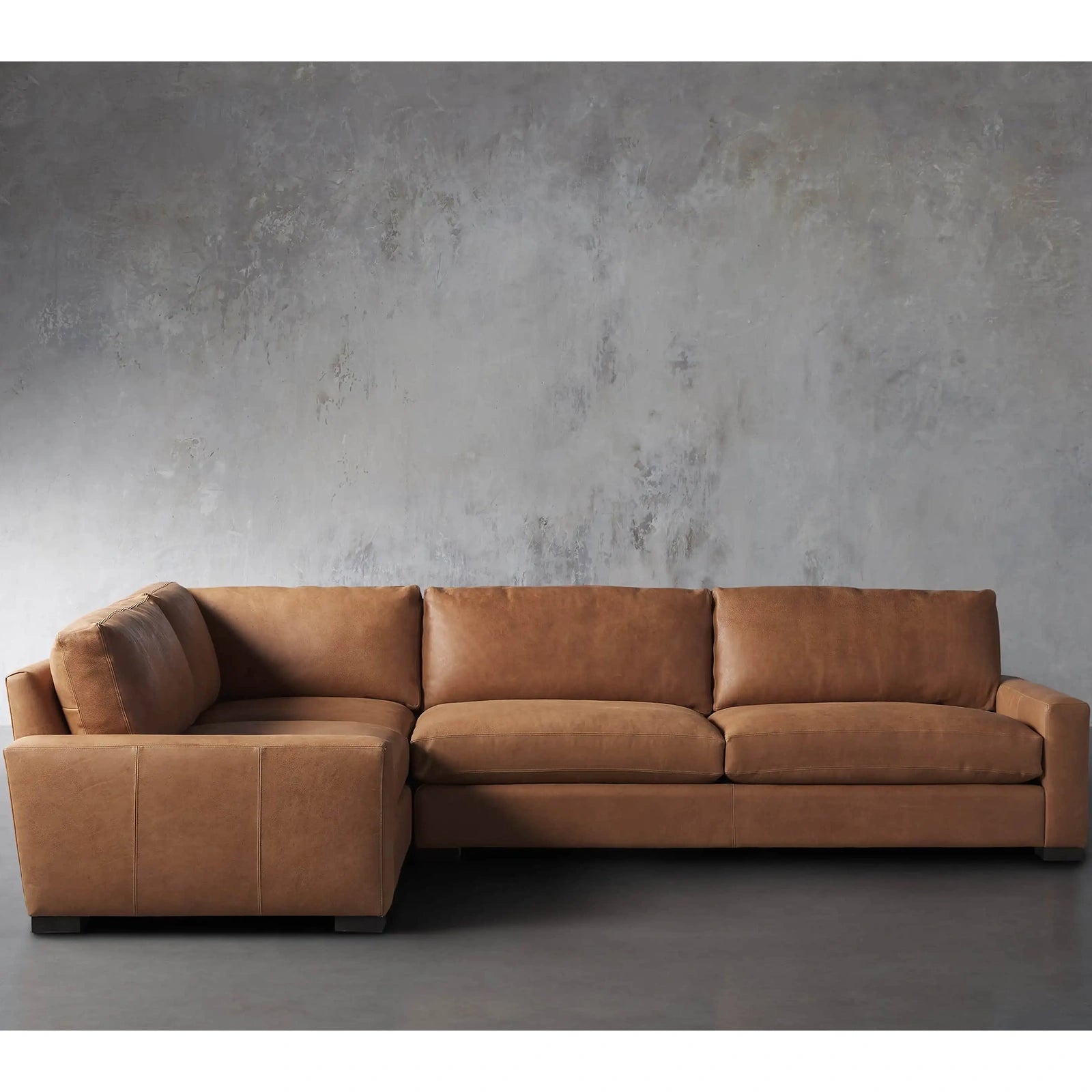 Reamington Leather Two-Piece Sectional