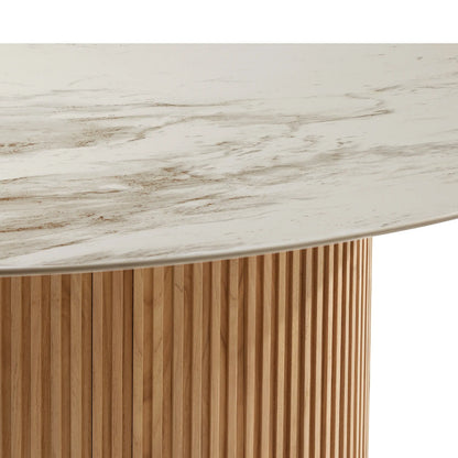 Teaumont Outdoor Teak Round Dining Table