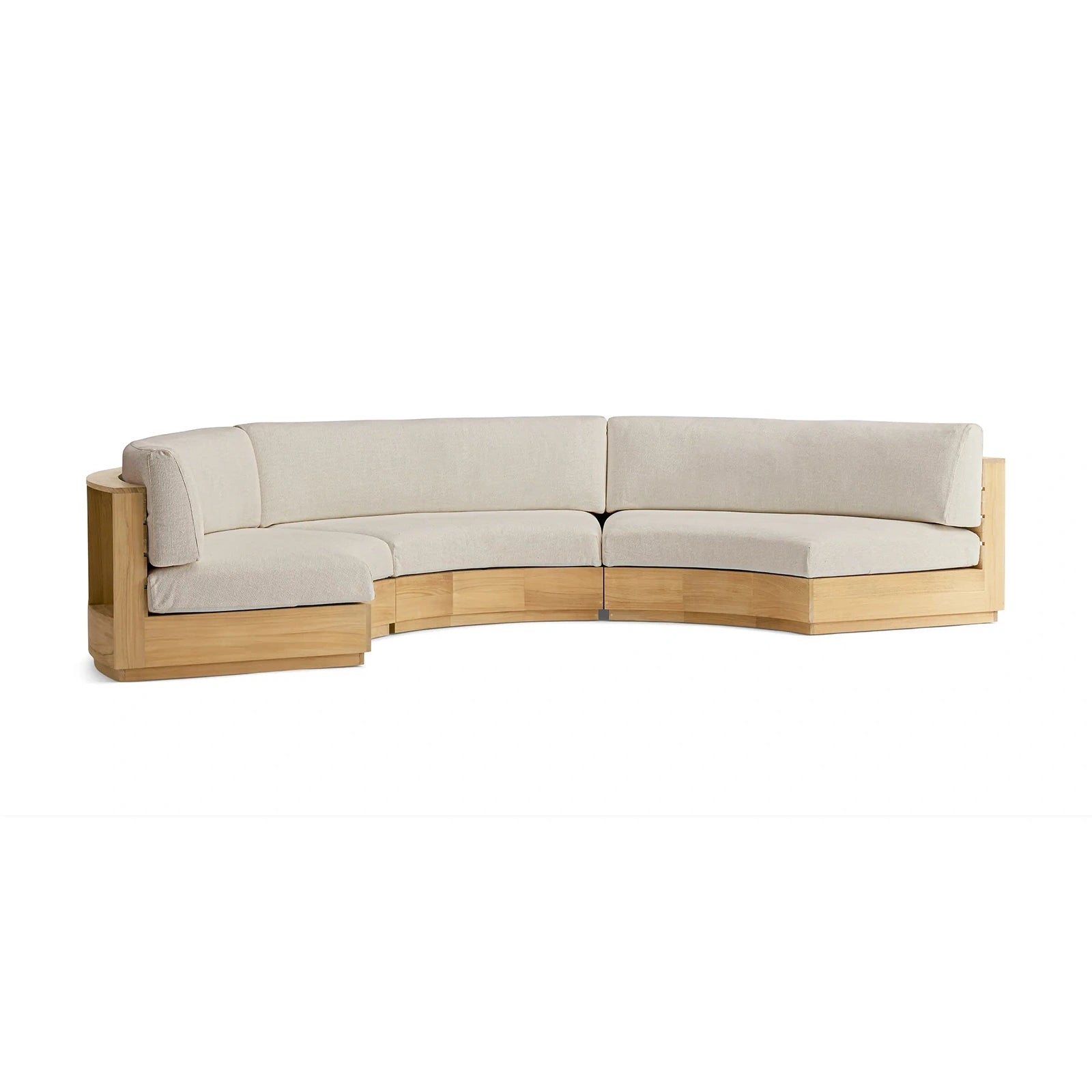 Bay Harbour Outdoor Curved Three Piece Sectional