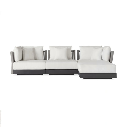 Nacos Outdoor Four-Piece Sectional with Ottoman