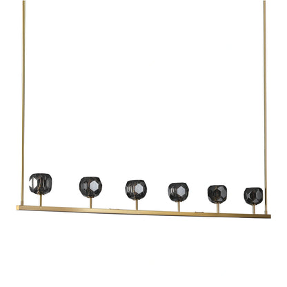 Boule Du Cristal Glass Linear Chandelier