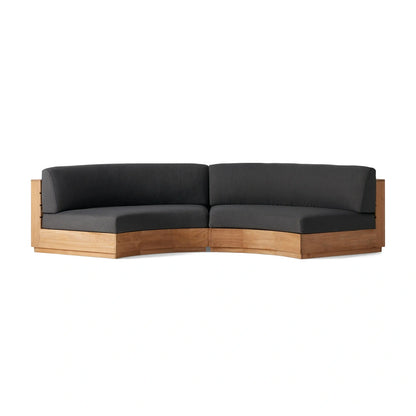 Bay Harbour Outdoor Curved Two-Piece Sectional
