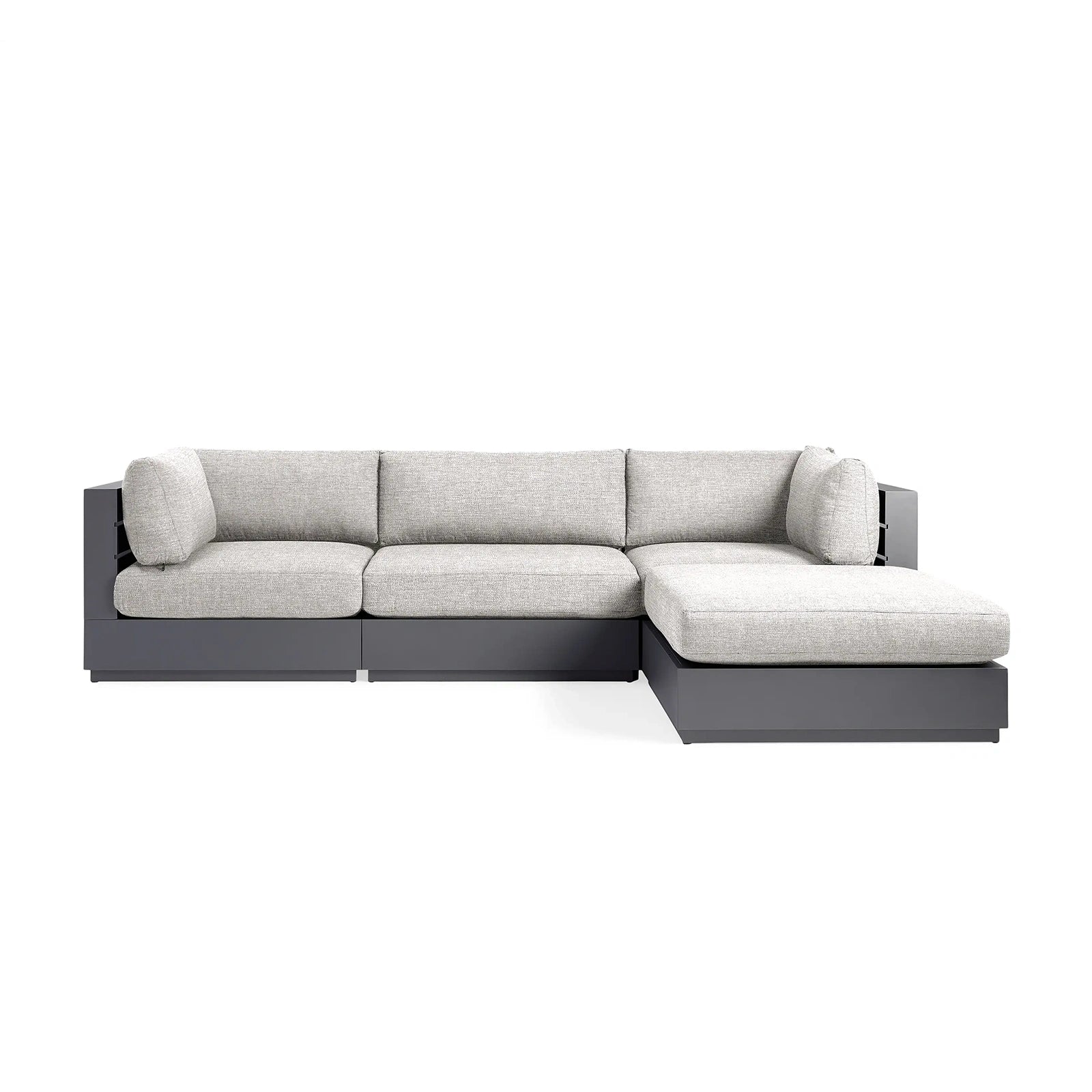 Bay Harbour Outdoor Aluminum Four-Piece Sectional