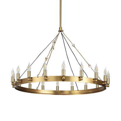 Camilio Vintage Candelabra Round Chandelier