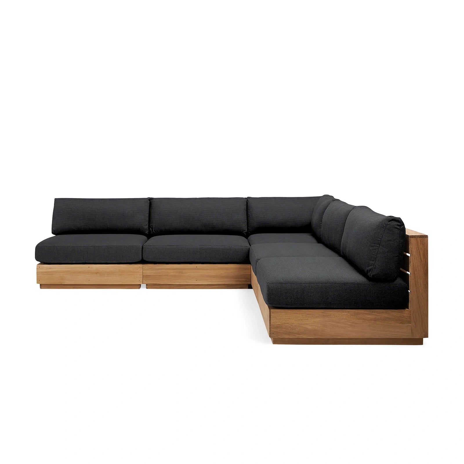 Bay Harbour Outdoor Teak Five-Piece Sectional
