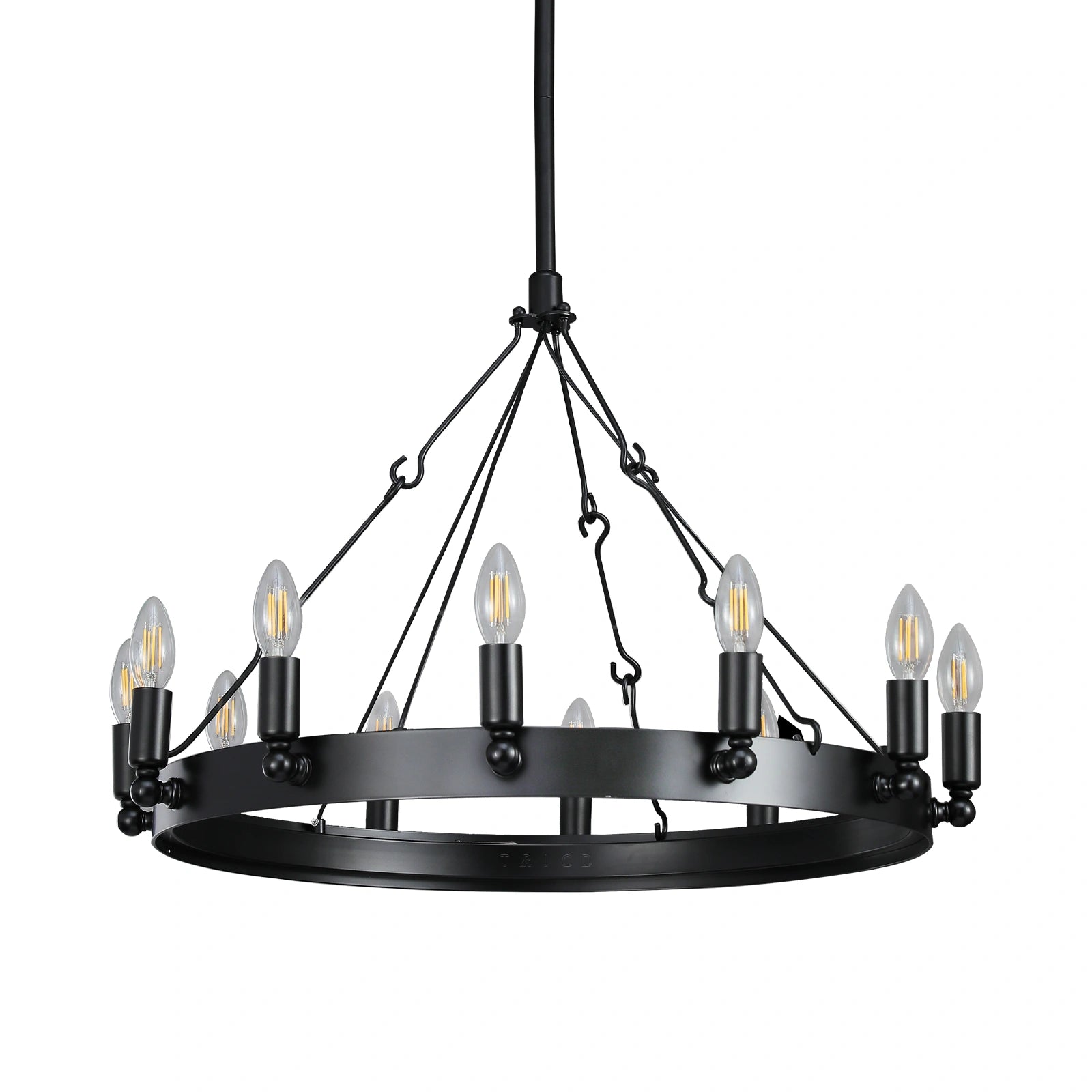 Camilio Vintage Candelabra Round Chandelier