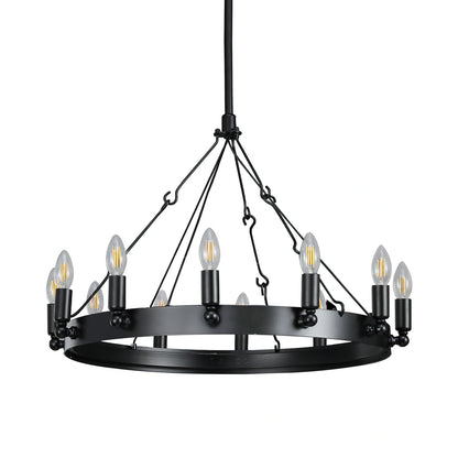 Camilio Vintage Candelabra Round Chandelier