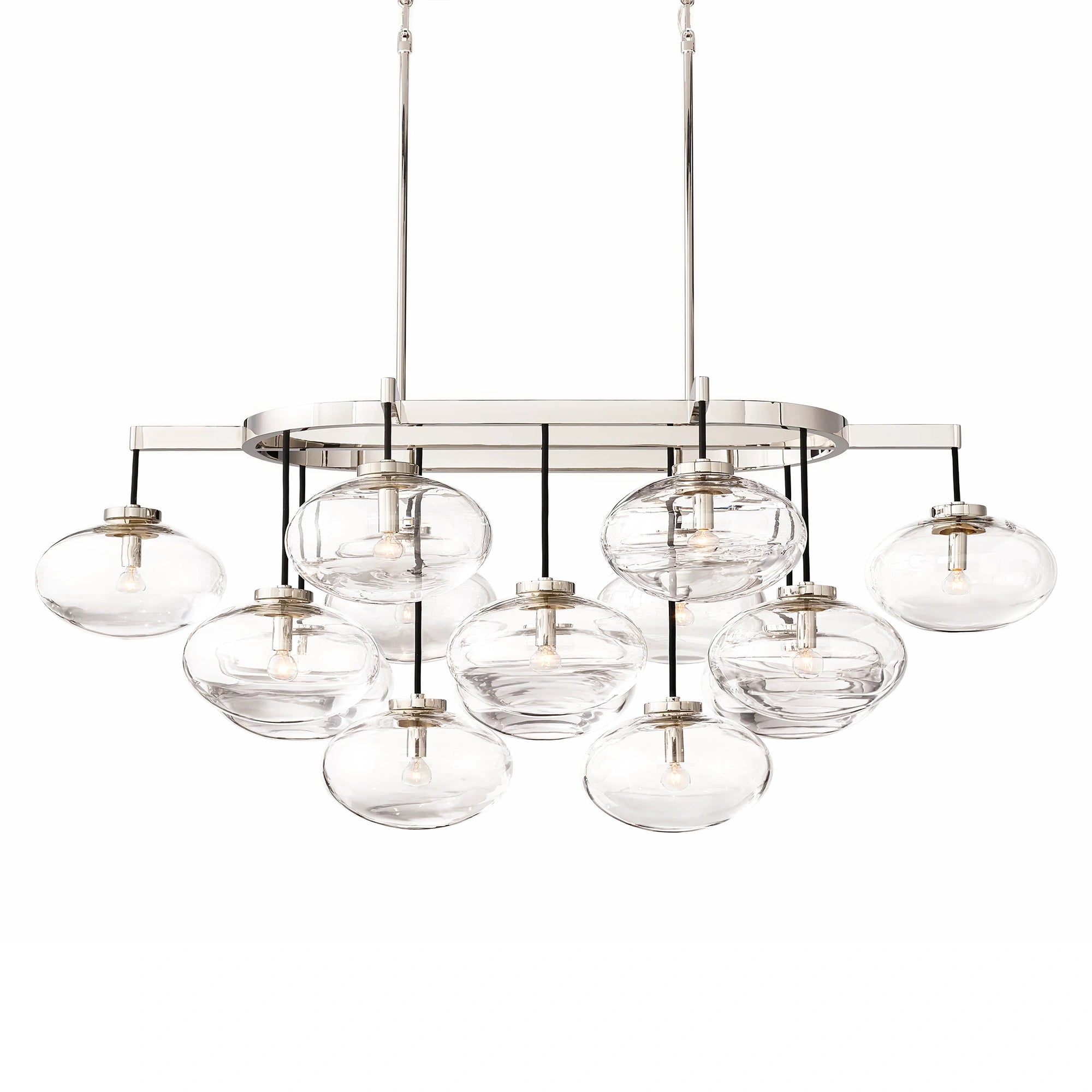 Aurum Clear Glass Linear Chandelier