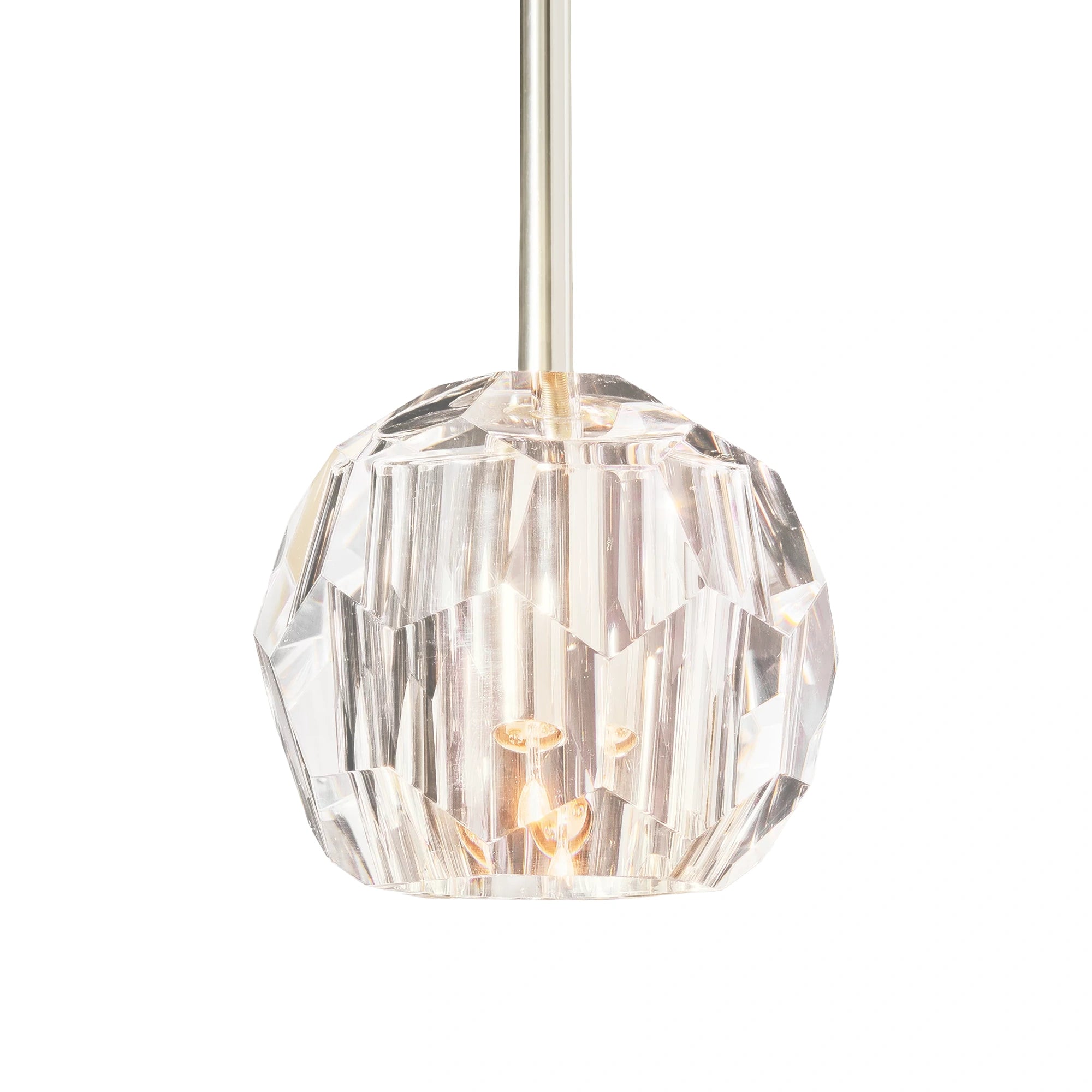 Boule Du Cristal Glass Pendant 5"D