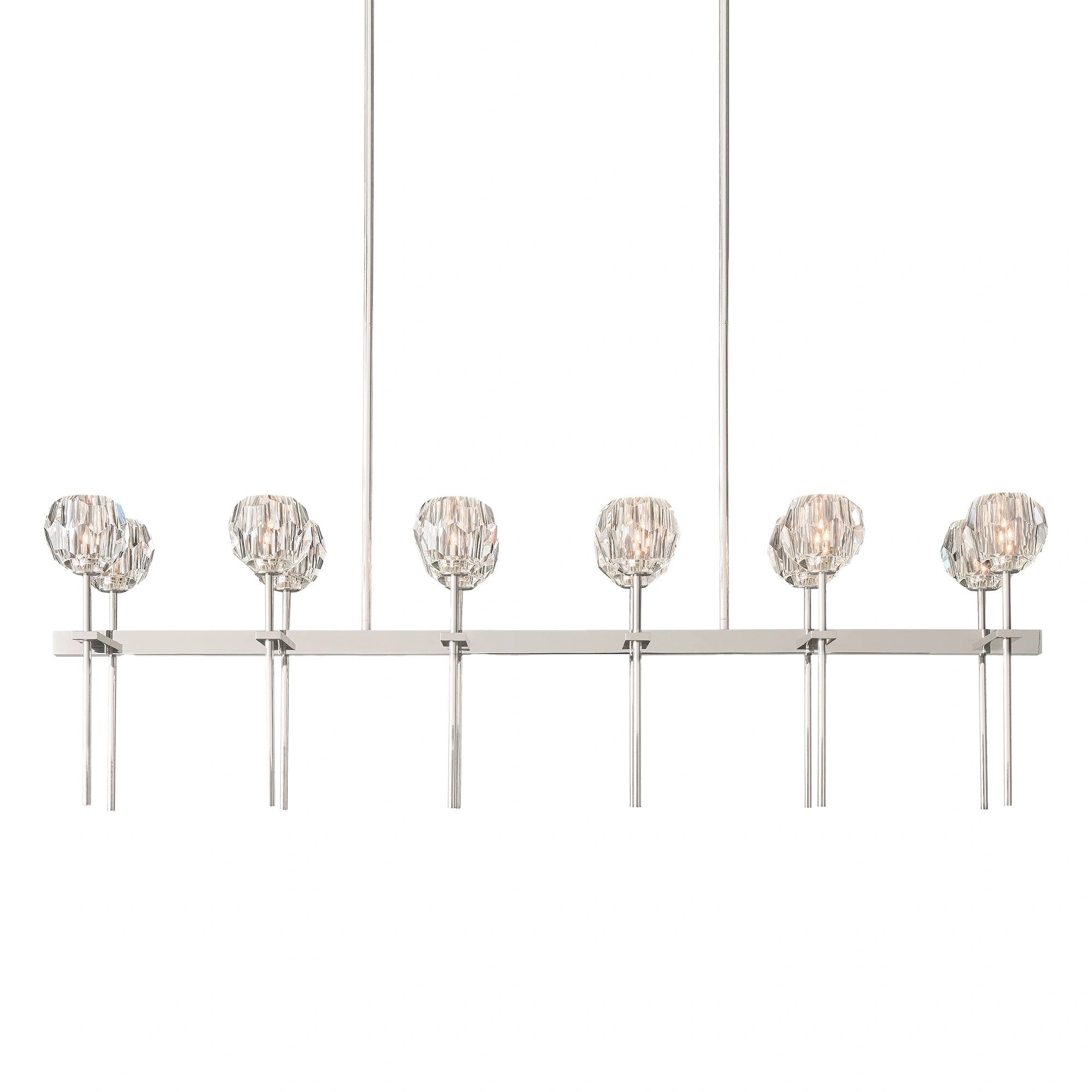 Boule Du Cristal Glass Linear Chandelier