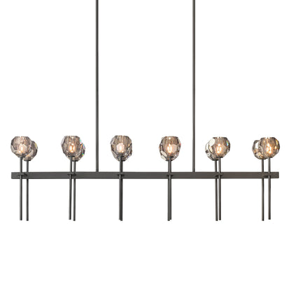 Boule Du Cristal Glass Linear Chandelier