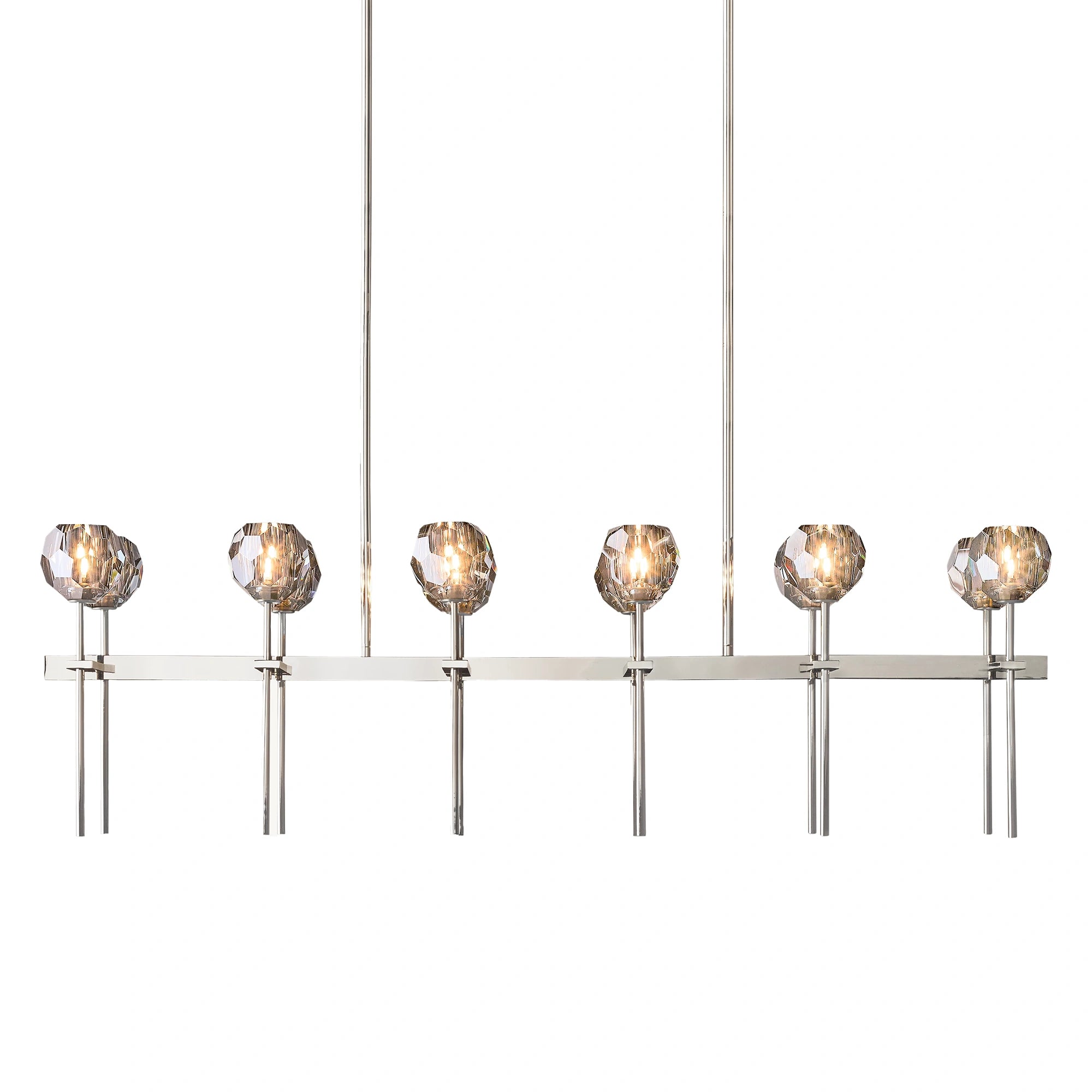 Boule Du Cristal Glass Linear Chandelier