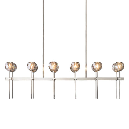 Boule Du Cristal Glass Linear Chandelier