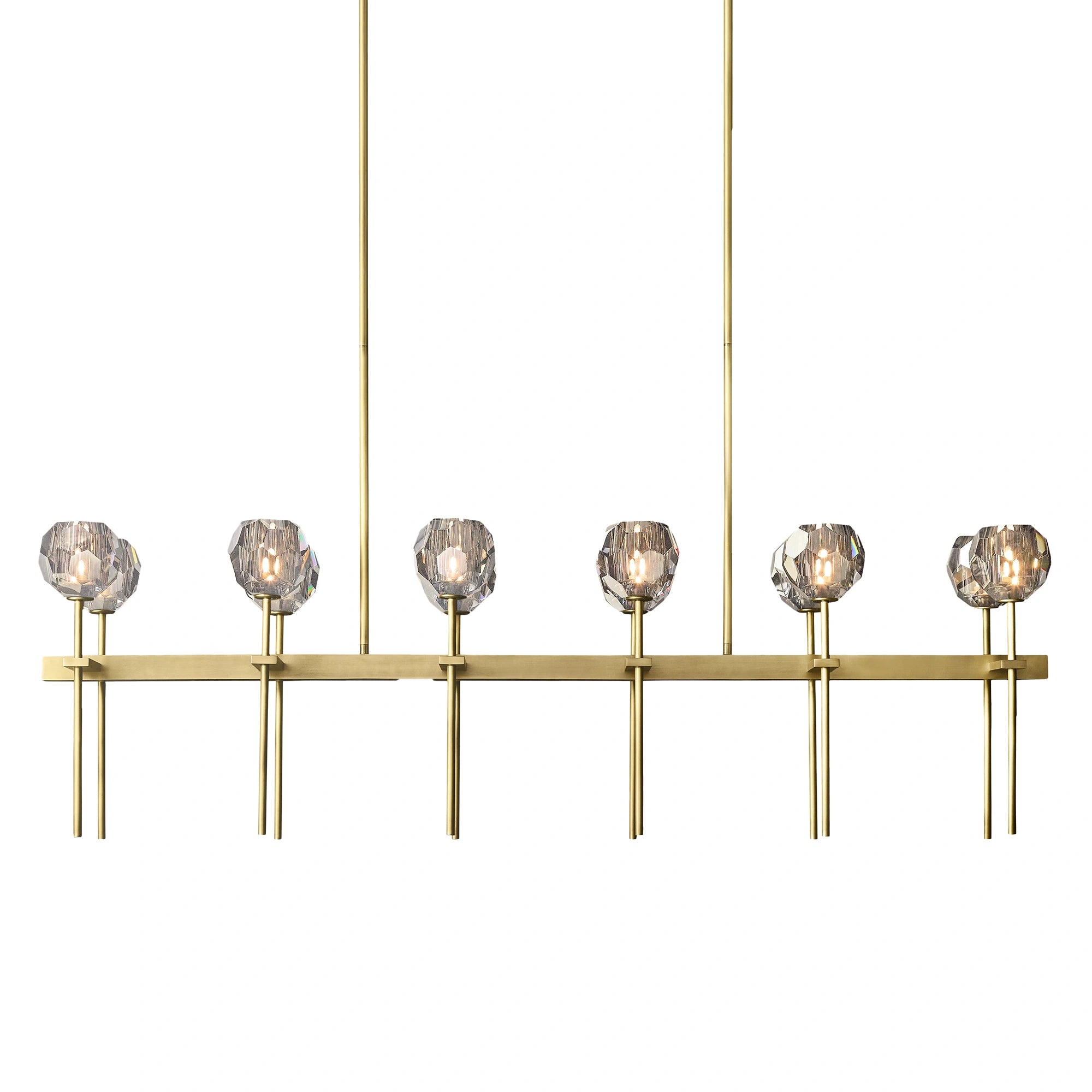 Boule Du Cristal Glass Linear Chandelier