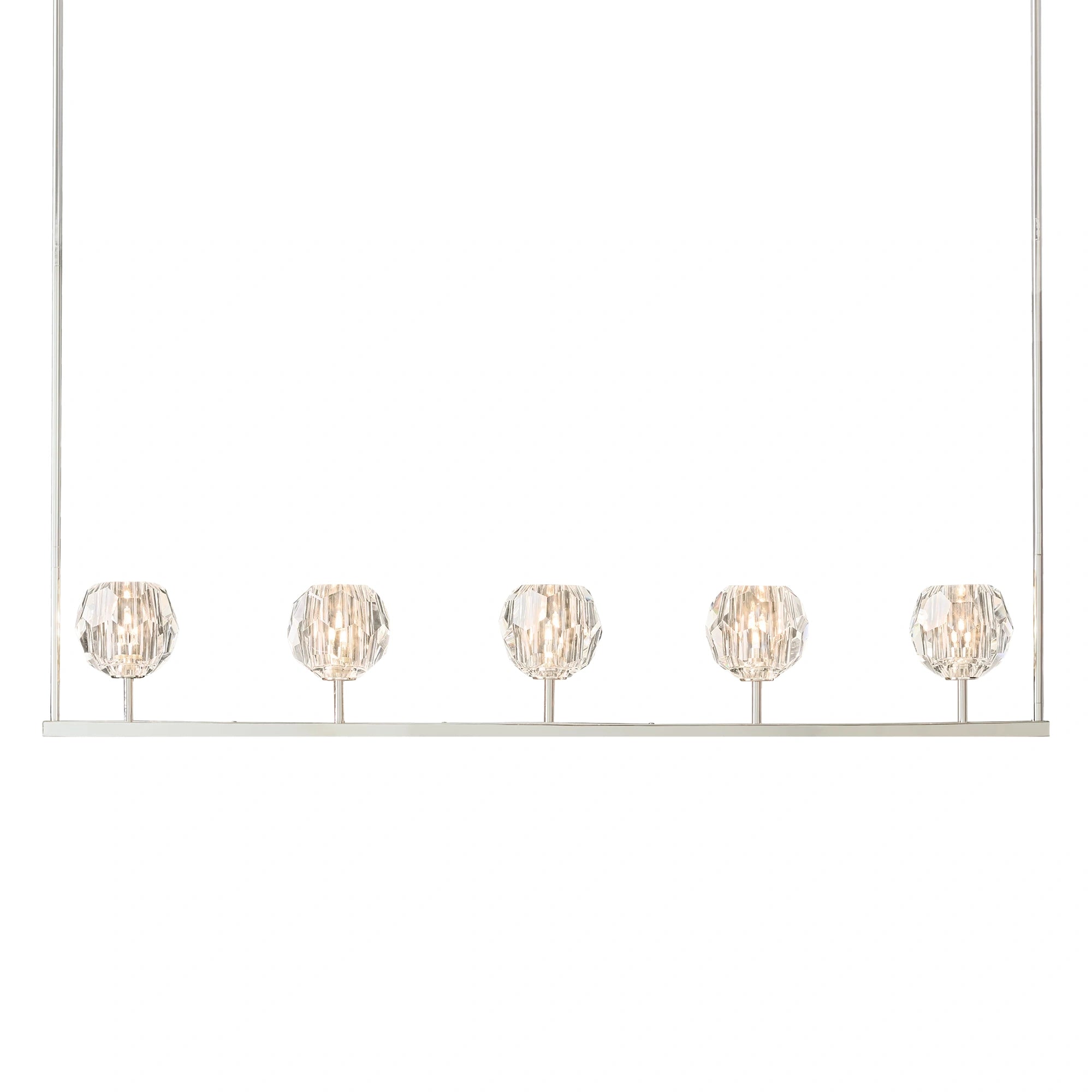 Boule Du Cristal Glass Linear Chandelier