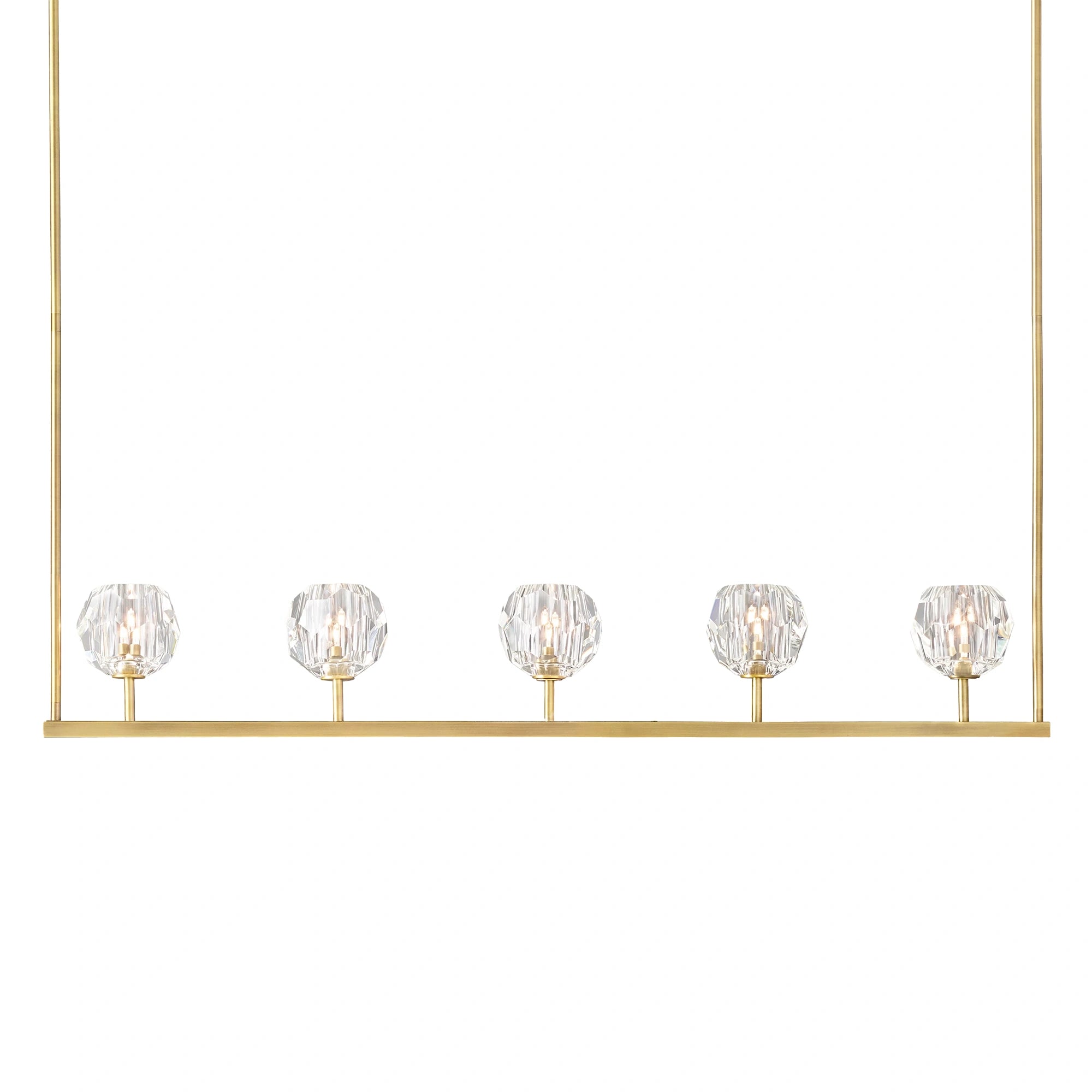 Boule Du Cristal Glass Linear Chandelier