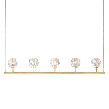 Boule Du Cristal Glass Linear Chandelier