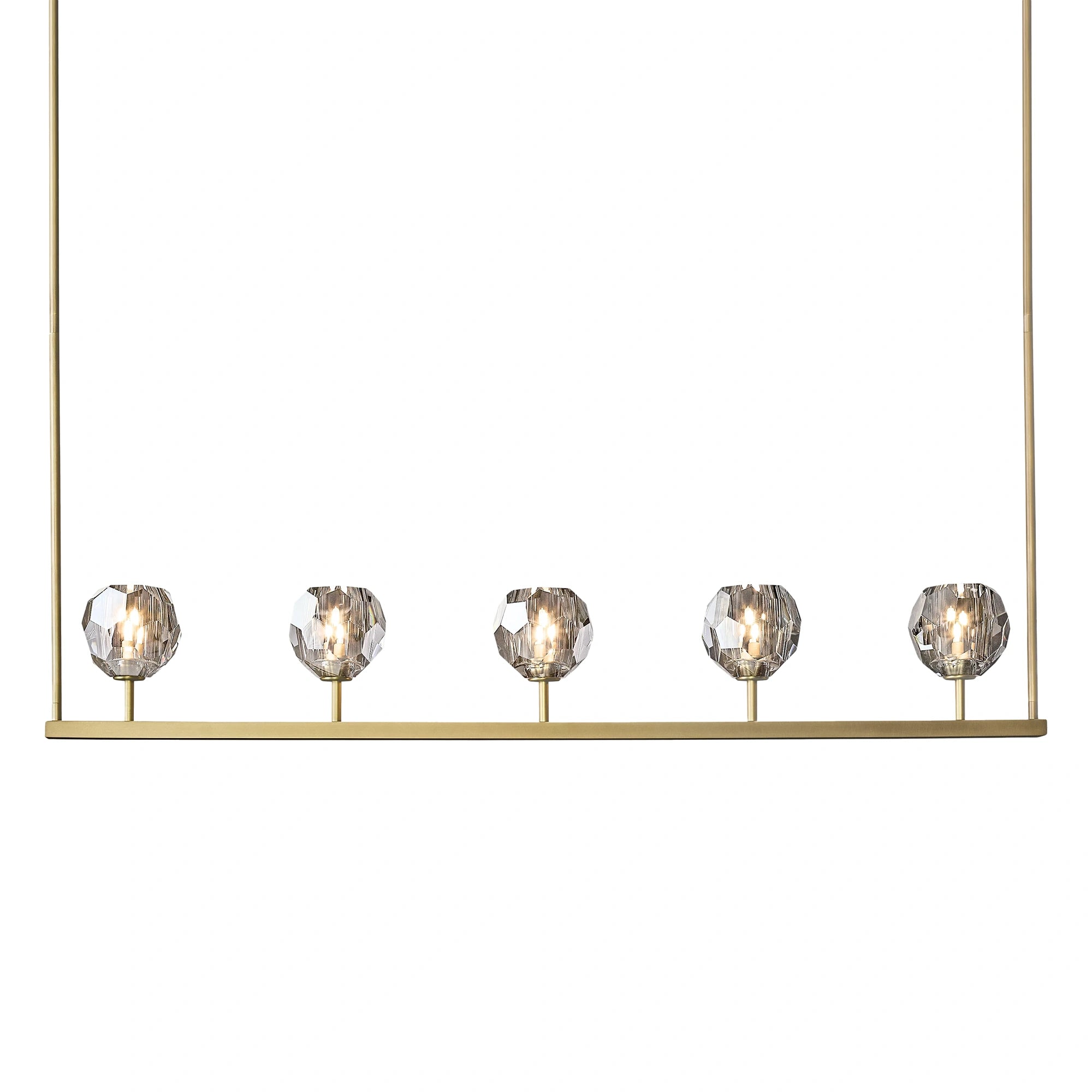 Boule Du Cristal Glass Linear Chandelier