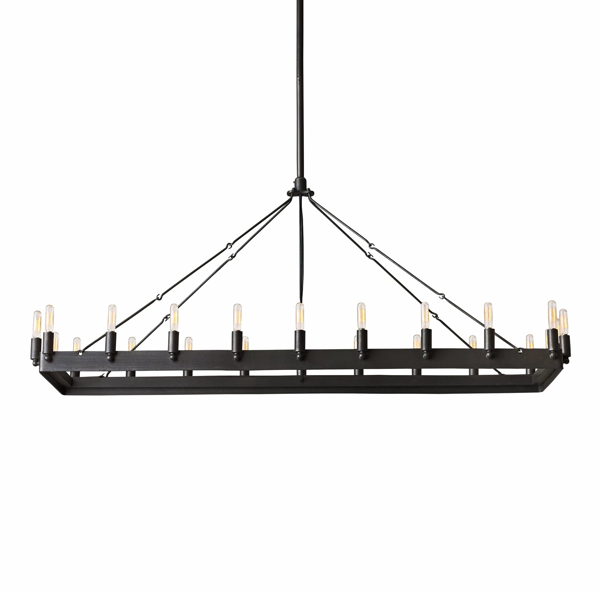 AuraFrame Rectangular Outdoor Chandelier