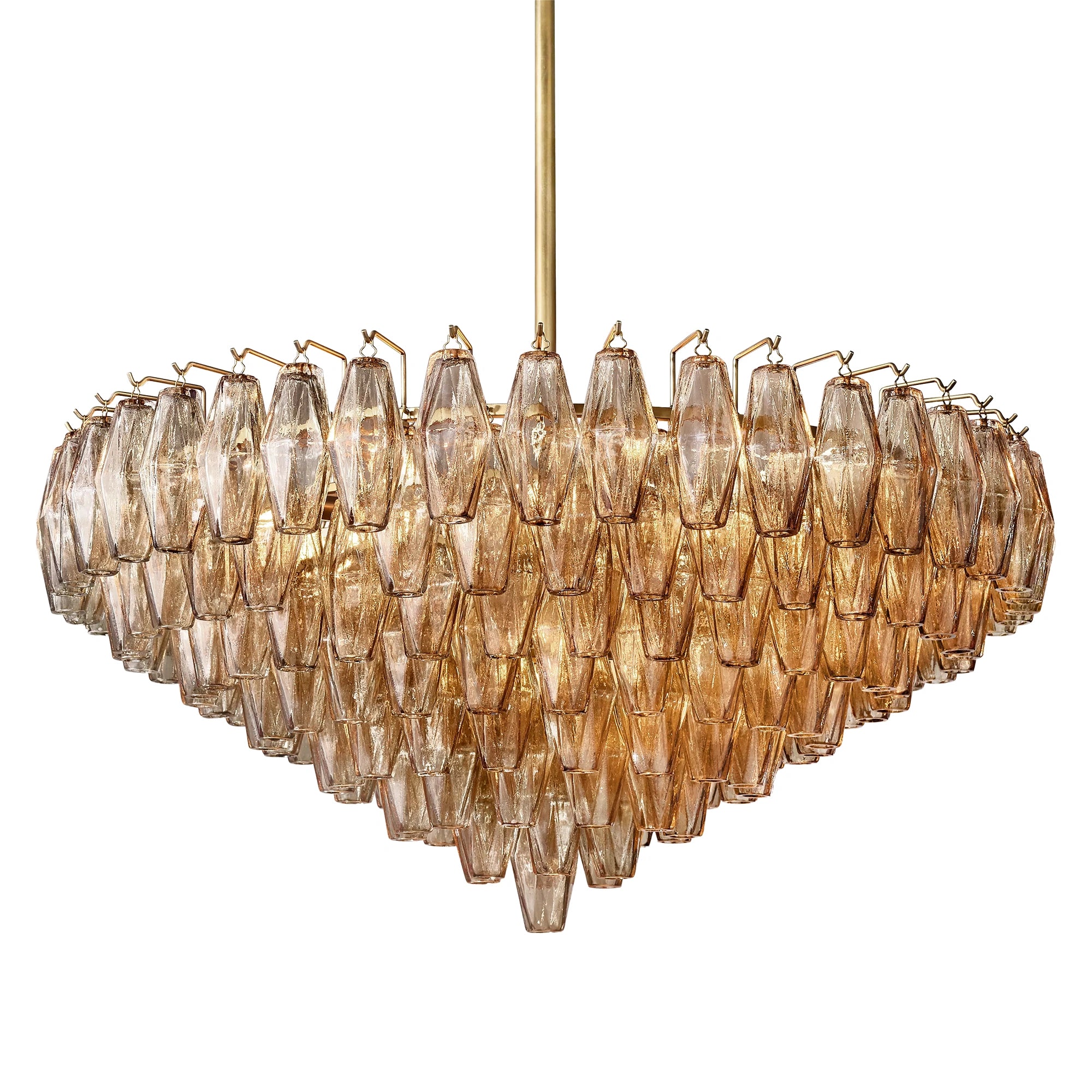 Ciara Glass Tiered Round Chandelier