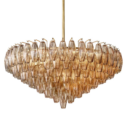Ciara Glass Tiered Round Chandelier