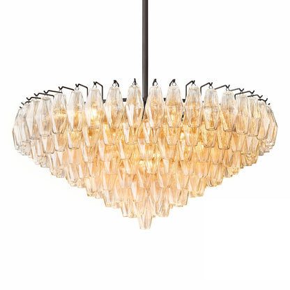 Ciara Glass Tiered Round Chandelier